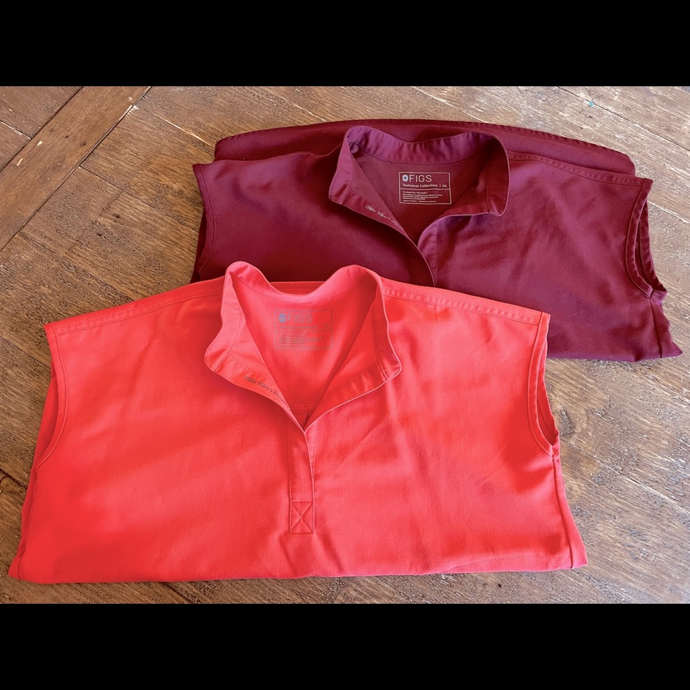 (2) FIGS rafaela scrub tops